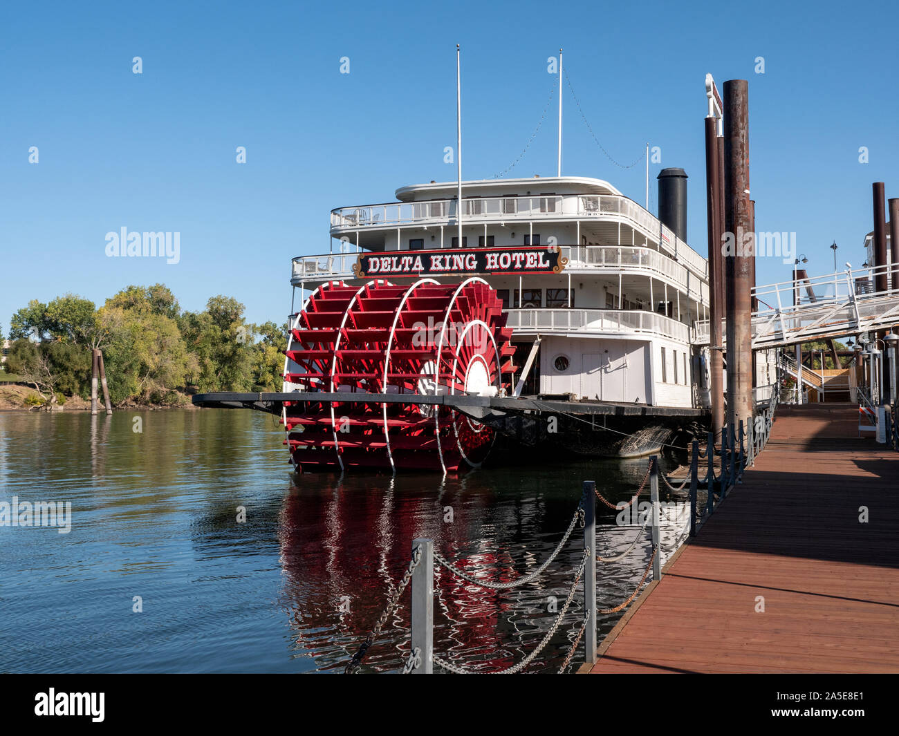 Delta King Hotel günstig in der Altstadt Scramento CA USA Stockfoto