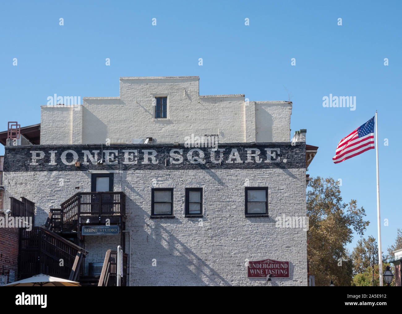 Altstadt-Sacramento-Kalifornien-USA Stockfoto