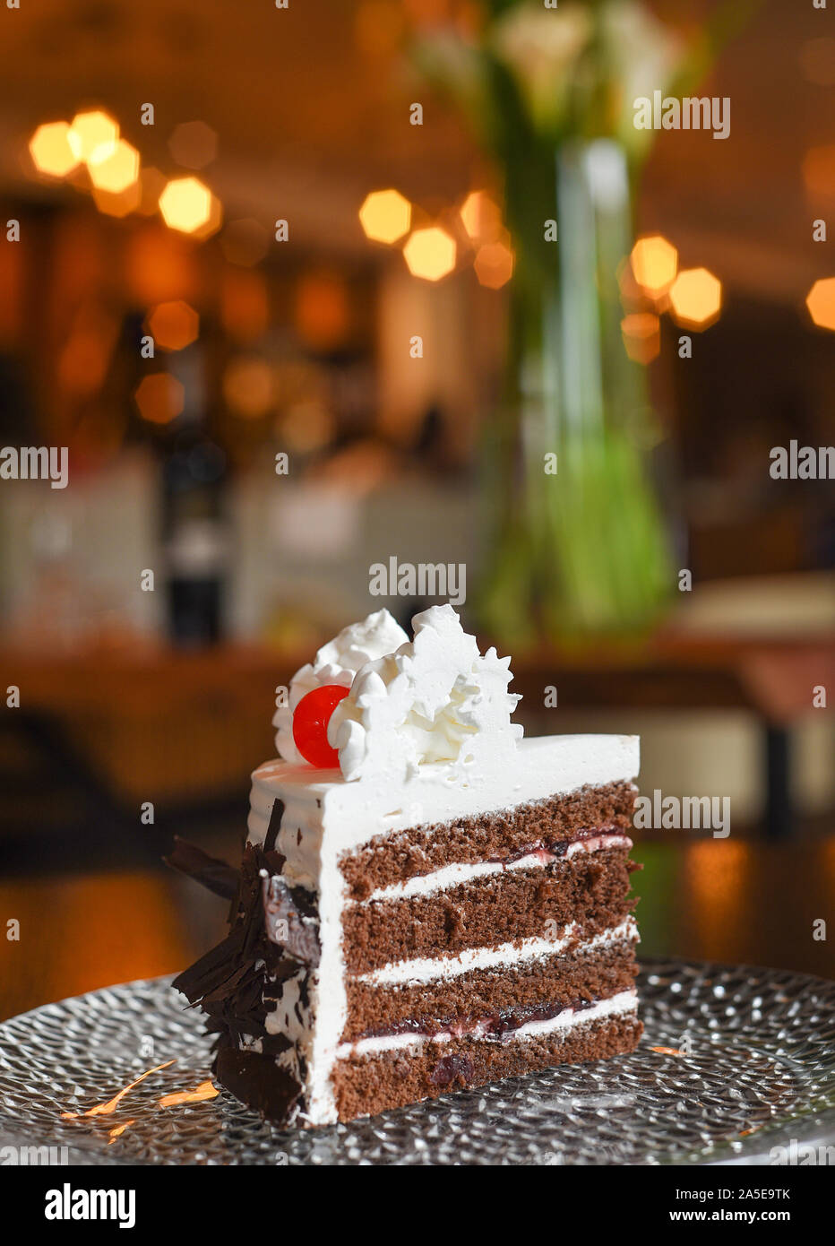 Dessert, Gebäck, Kuchen, Käsekuchen, Eis Stockfoto