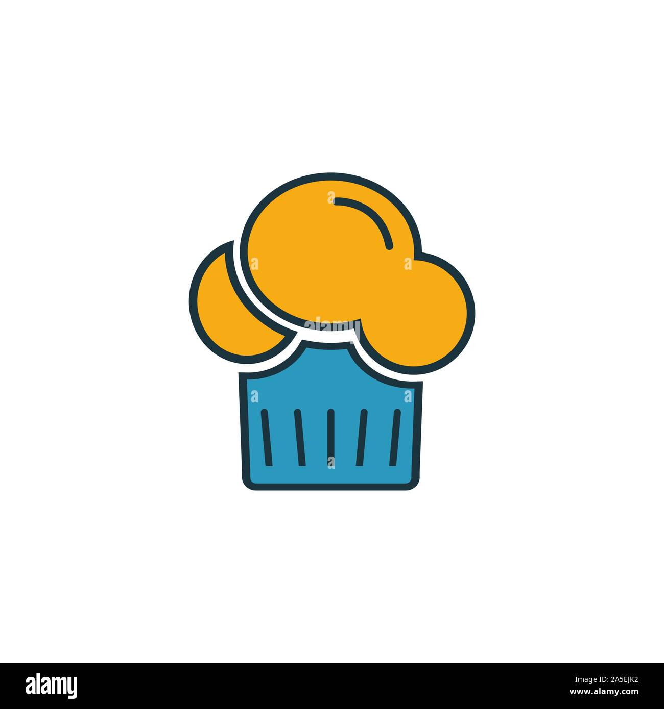 Kochmütze Icon Set. Vier Elemente in verschiedenen Stilrichtungen von Fastfood icons Collection. Hat Symbole der kreative Küchenchef gefüllt, Outline, farbige und flach Stock Vektor