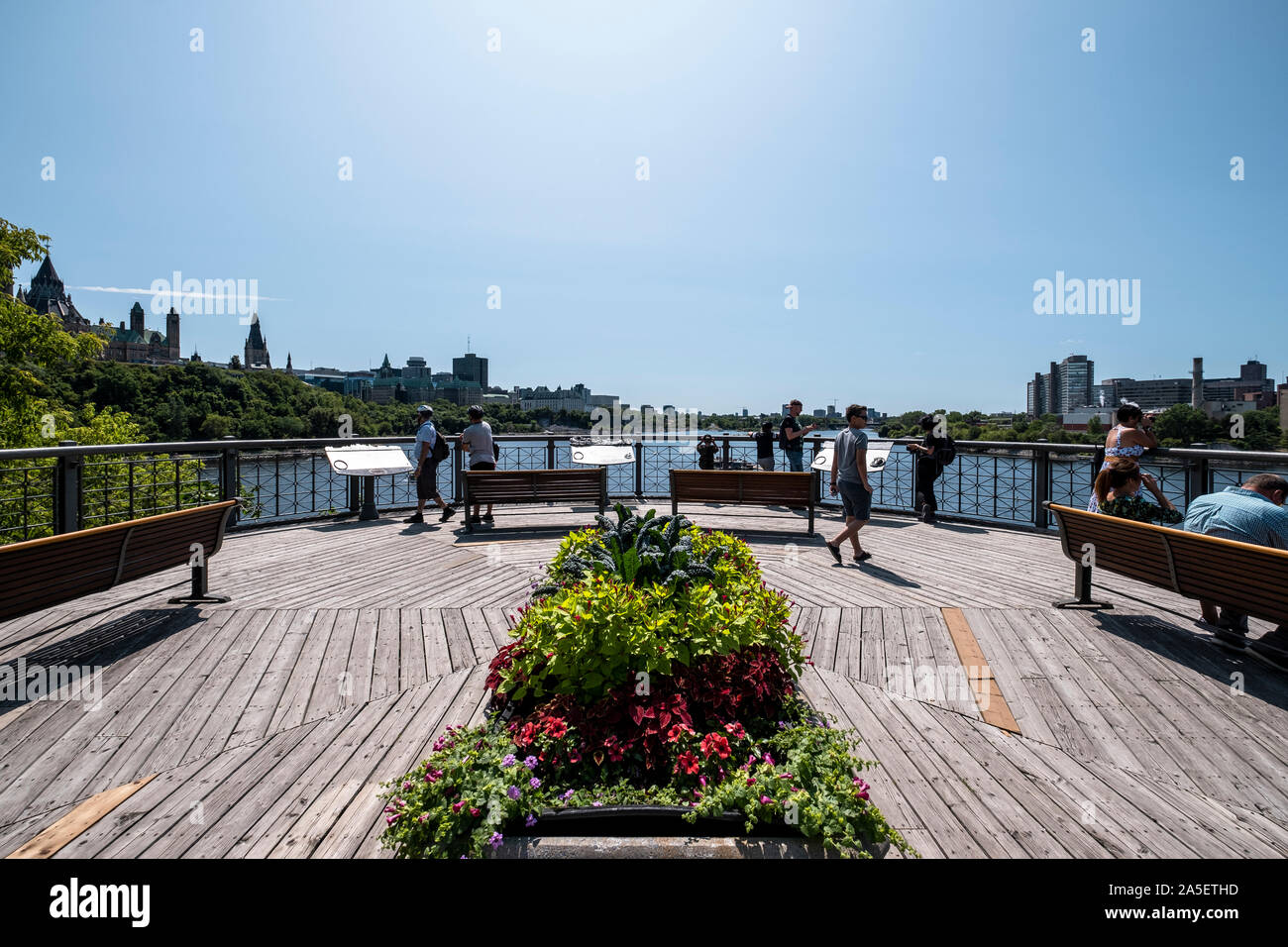 Eine Ansicht von Alexandra Brücke während des Tages, Ottawa, Kanada Stockfoto