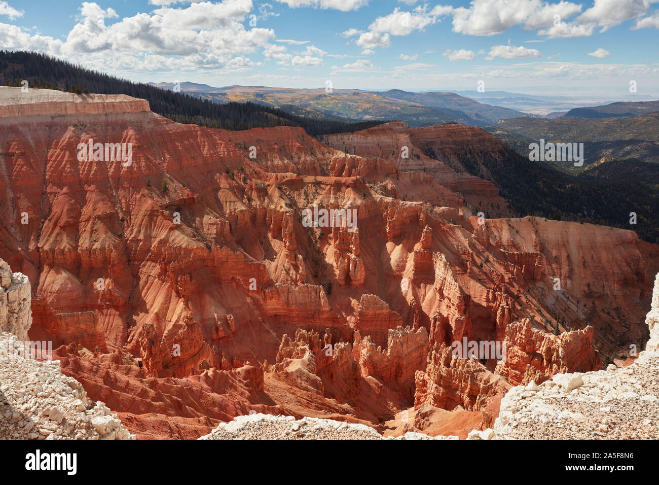 Hoodoos und Felsformationen in Cedar Breaks National Monument, Utah Stockfoto