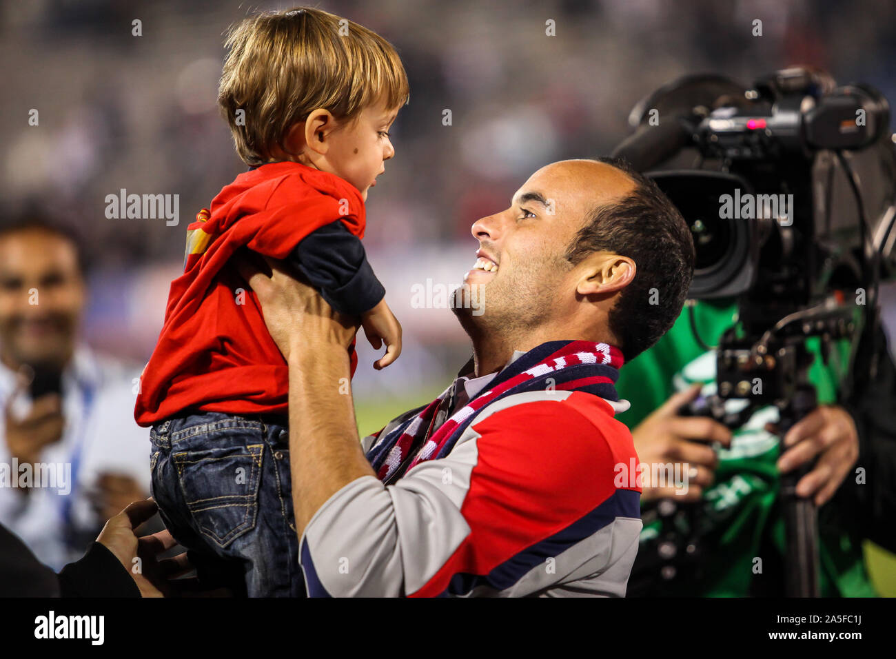 Landon Donovan nach uns internationalen Freundschaftsspiel zwischen uns Männer Nationalmannschaft vs Ecuador Stockfoto