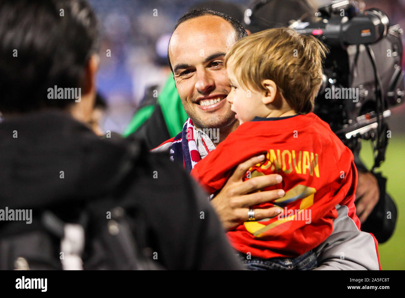 Landon Donovan nach uns internationalen Freundschaftsspiel zwischen uns Männer Nationalmannschaft vs Ecuador Stockfoto