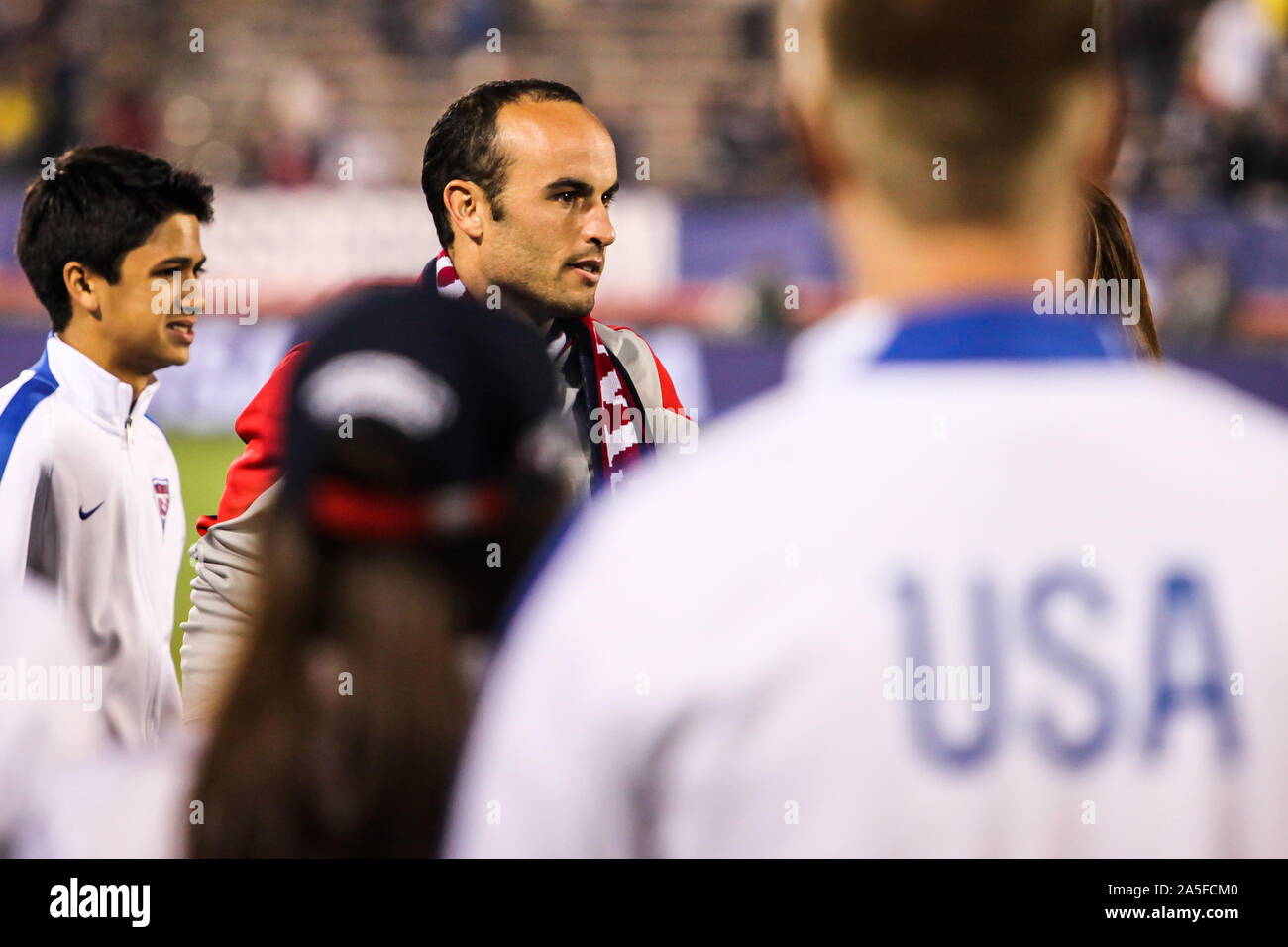 Landon Donovan #10 nach dem Spiel auf uns internationalen Freundschaftsspiel zwischen uns Männer Nationalmannschaft vs Ecuador Stockfoto