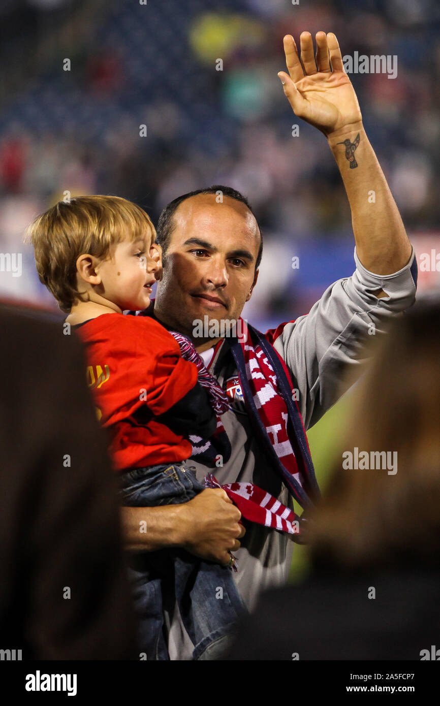 Landon Donovan nach uns internationalen Freundschaftsspiel zwischen uns Männer Nationalmannschaft gegen Ecuador, Endstand 1 - 1 Stockfoto
