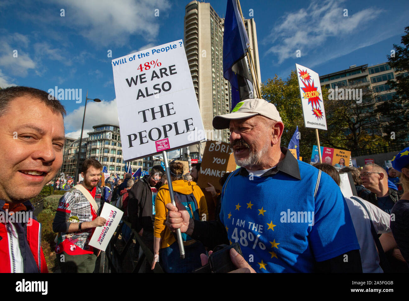 London, England, 19. Oktober 2019; Abstimmung März anspruchsvolle ein zweites Referendum über Brexit. Stockfoto