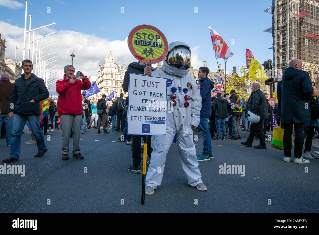 London, England, 19. Oktober 2019; Abstimmung März anspruchsvolle ein zweites Referendum über Brexit. Stockfoto