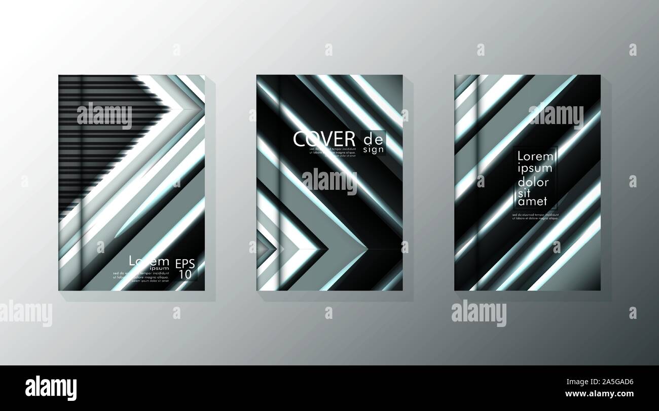 Abdeckung Buch mit einem geometrischen Design Hintergrund. Für Banner, Plakate, Flugblätter, Poster Designs, etc. Eps 10 Vektor Vorlage gültig Stock Vektor