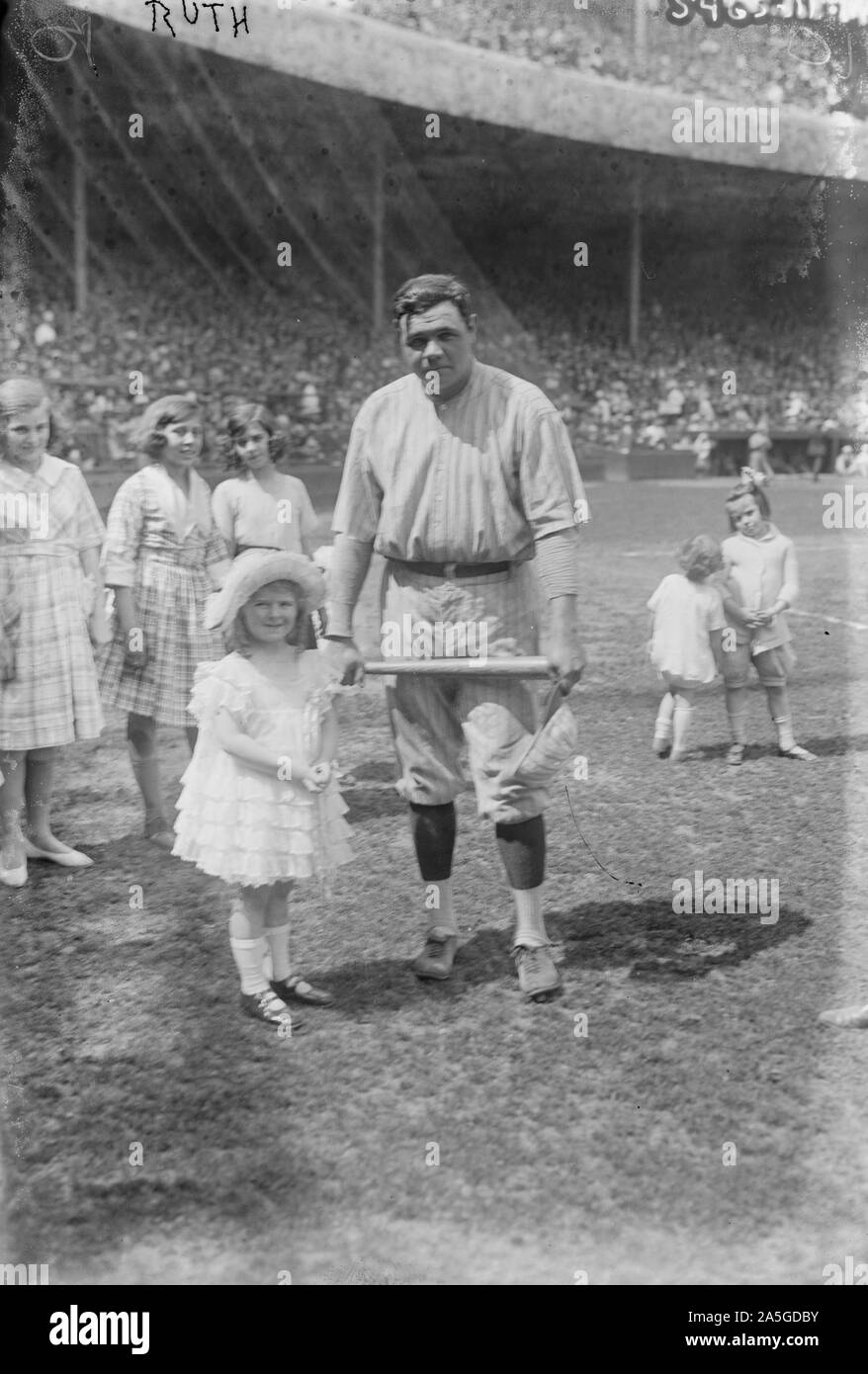 Babe Ruth, New York American League Baseball Stockfoto