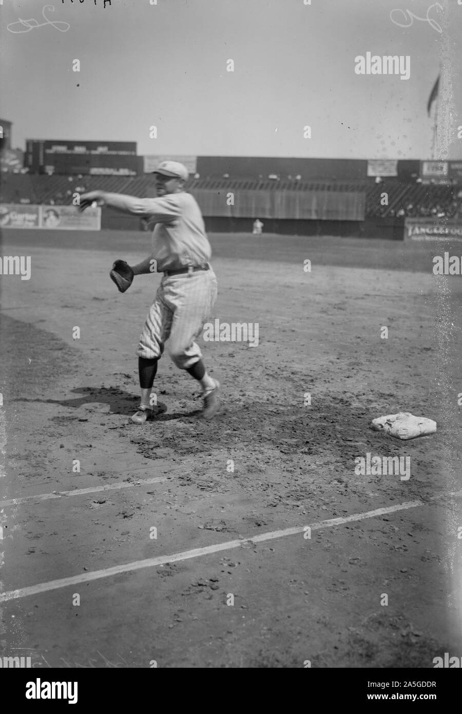 Babe Ruth, New York American League Baseball Stockfoto