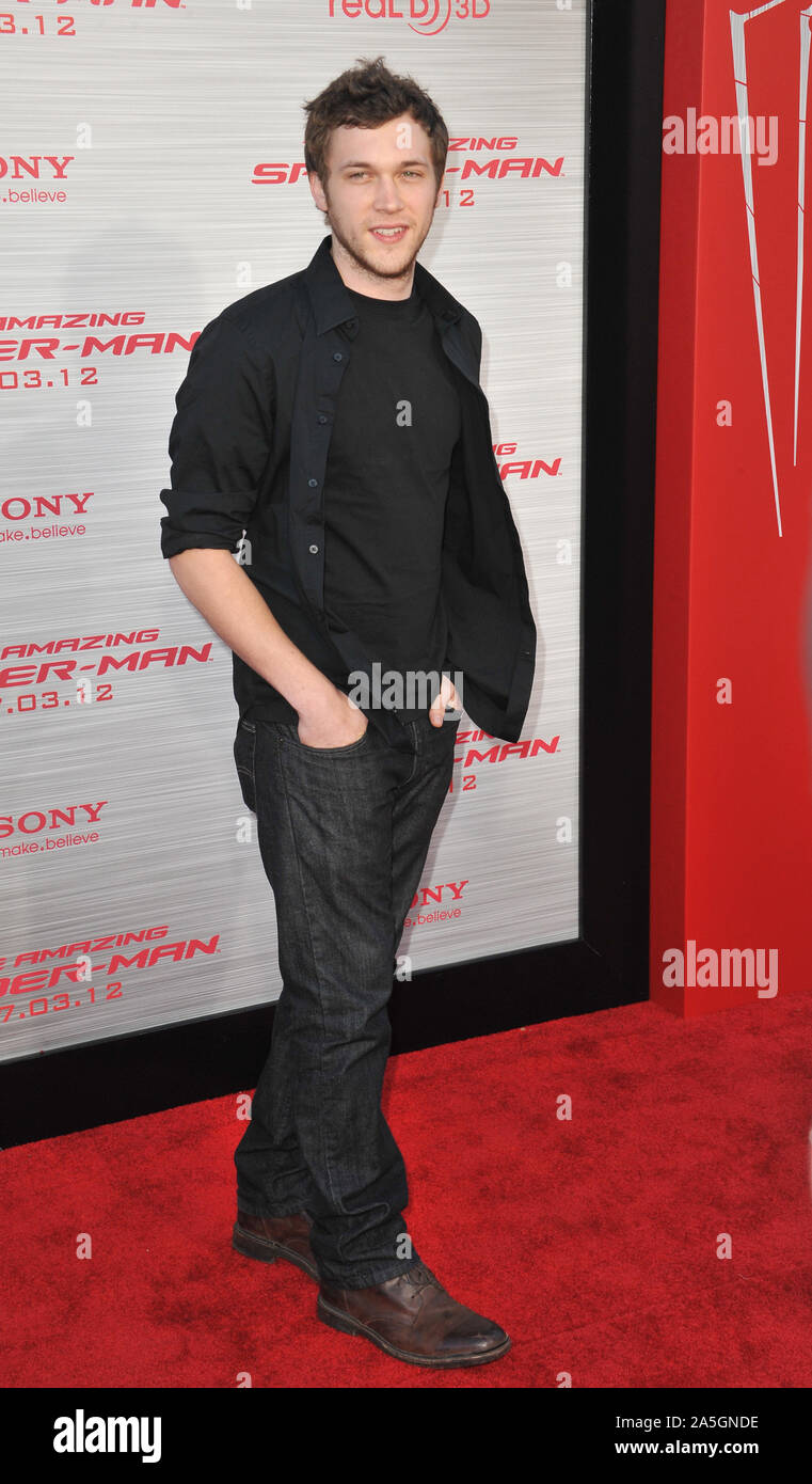 LOS ANGELES, Ca. Juni 28, 2012: Phillip Phillips bei der Weltpremiere von "The Amazing Spider-Man" im Regency Dorf Theater, Westwood. © 2012 Paul Smith/Featureflash Stockfoto