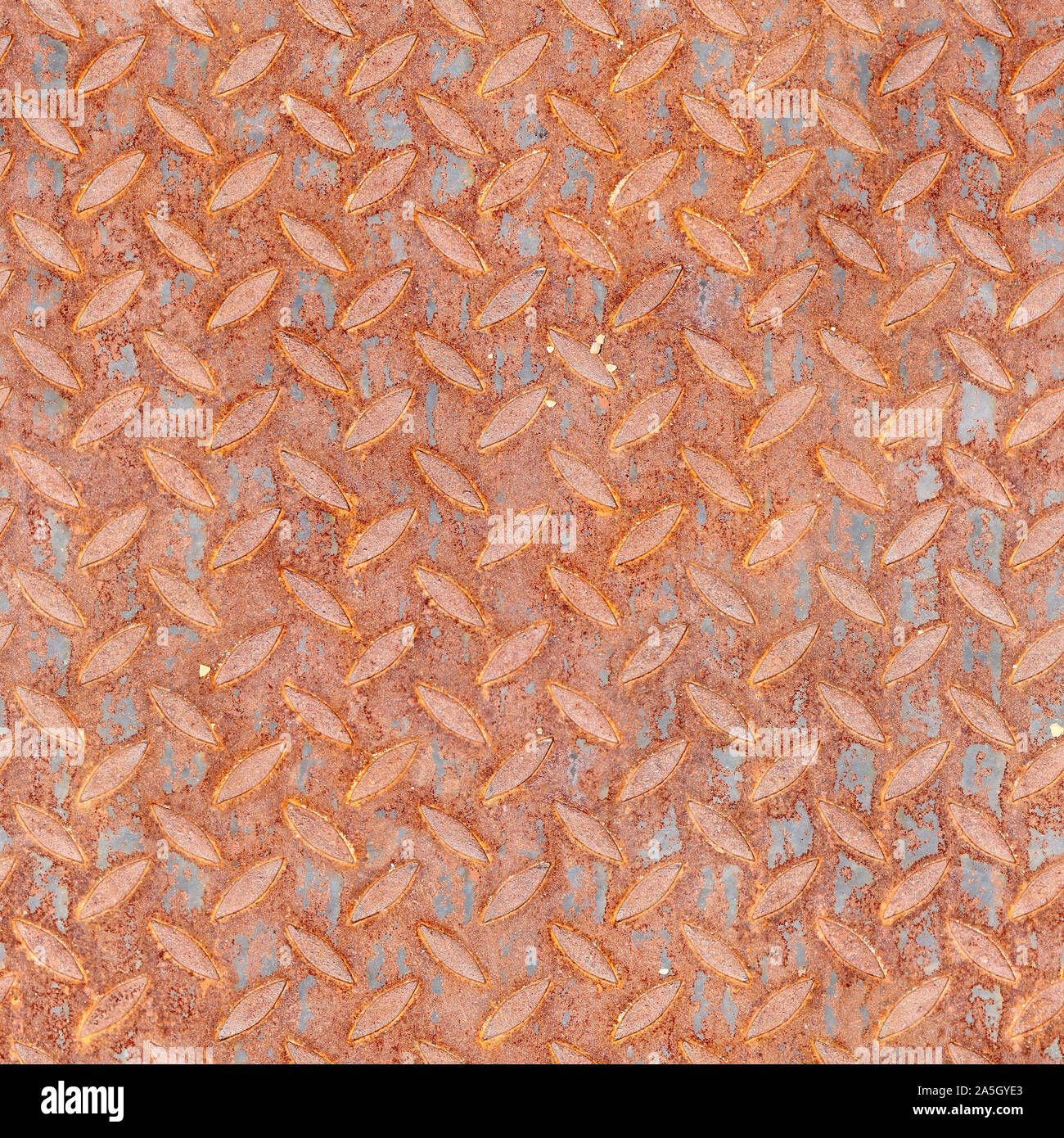 Rostige Metallische Diamantplattenoberflache Stockfotos Und Bilder Kaufen Alamy