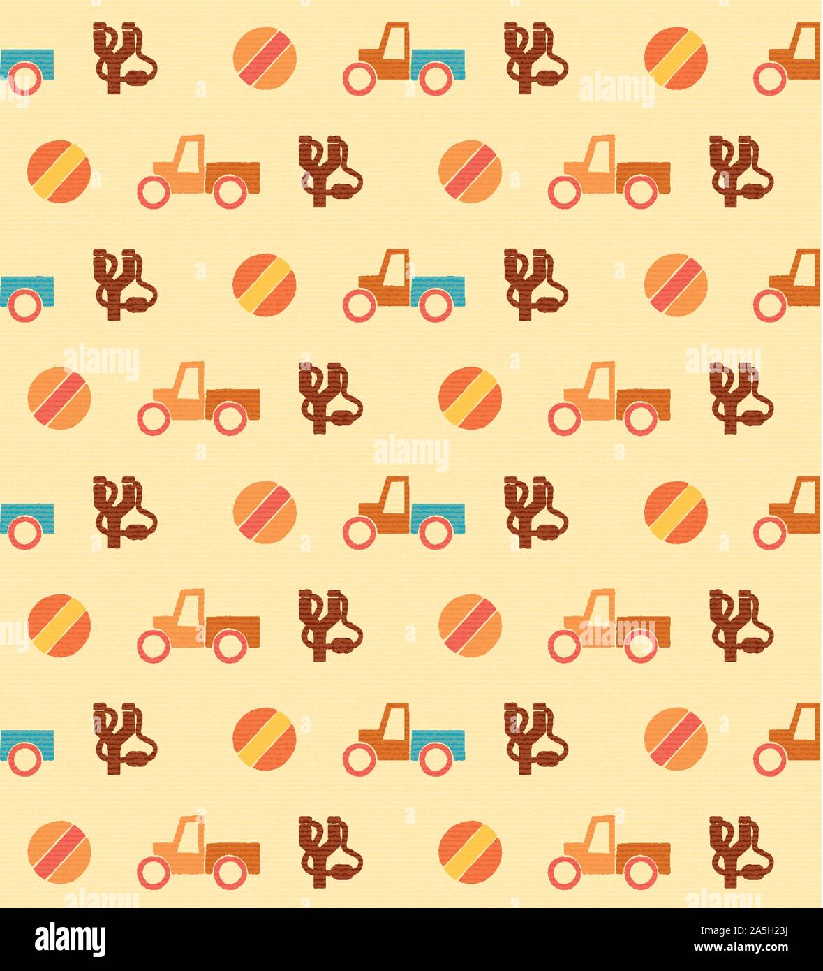 Blass nahtlose Muster mit Spielzeug Stock Vektor