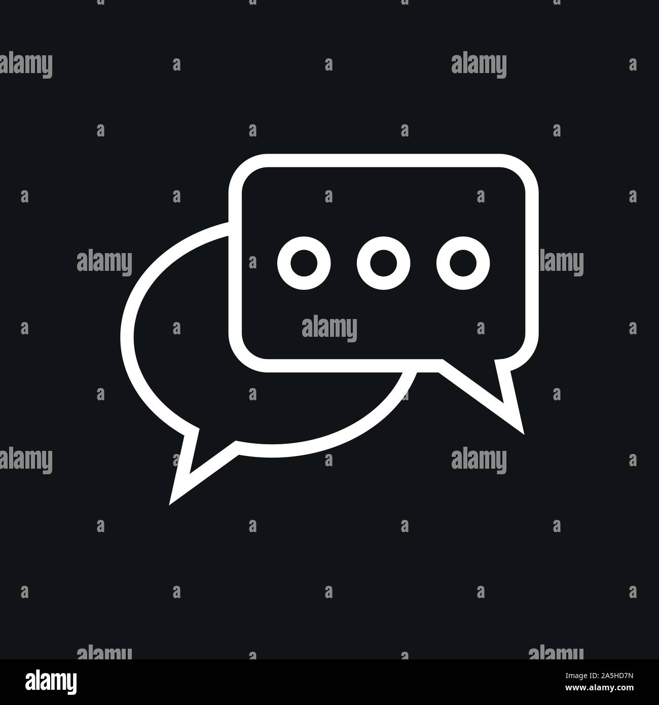 Symbole für Kommunikationsvektoren Stock Vektor