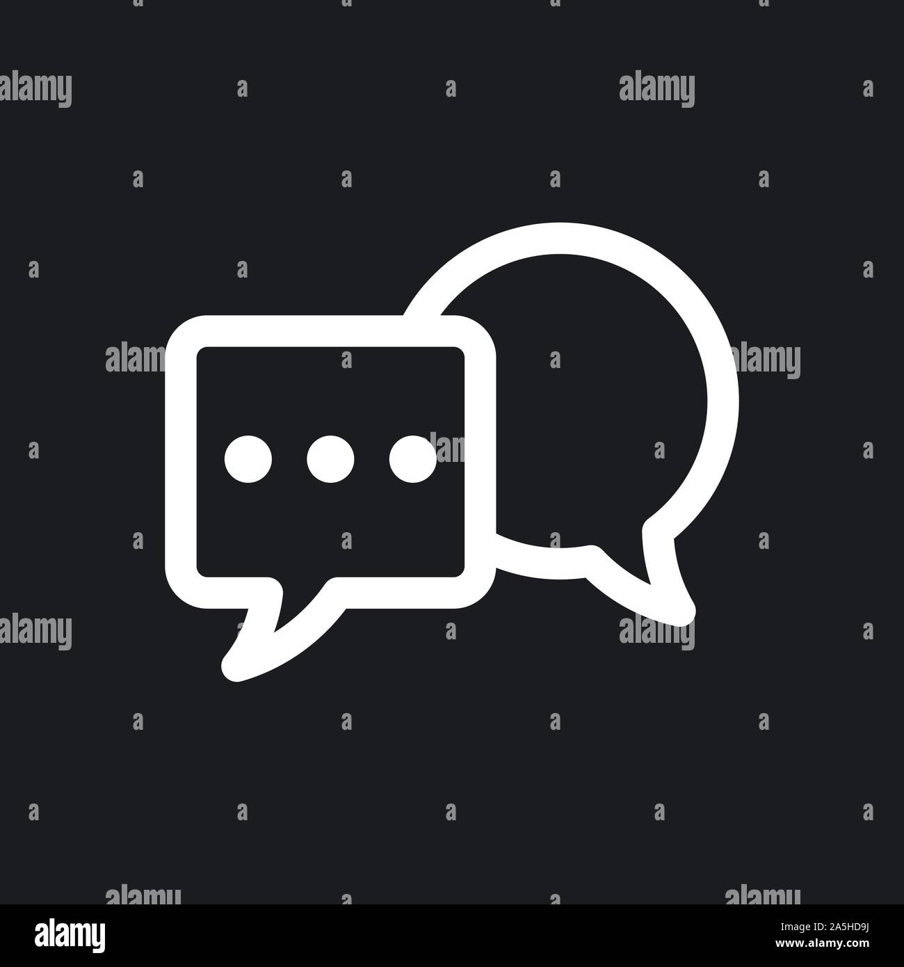 Symbole für Kommunikationsvektoren Stock Vektor