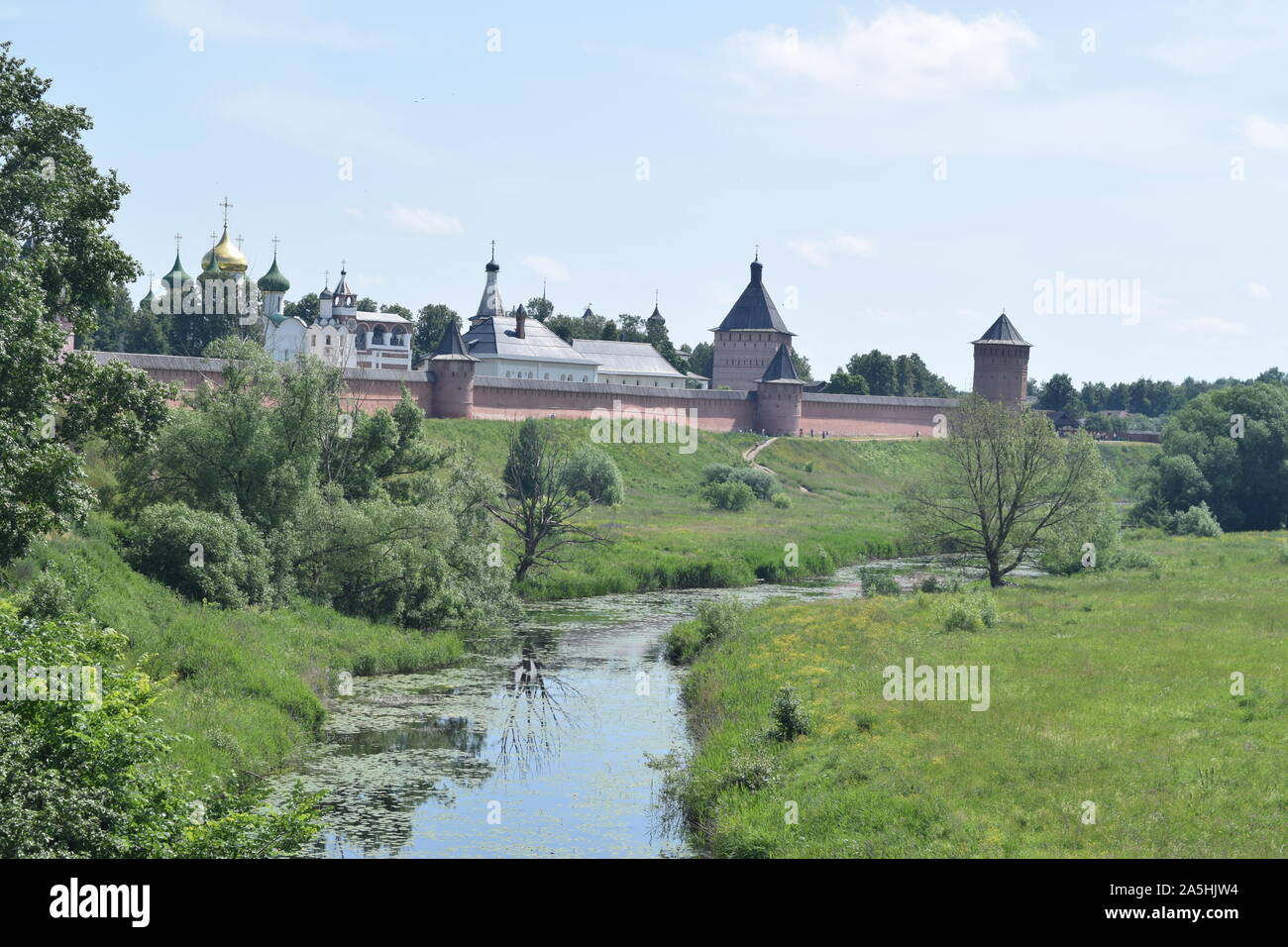 Blick auf den Kreml an einem sonnigen Tag. Wladimir, Russland Stockfoto