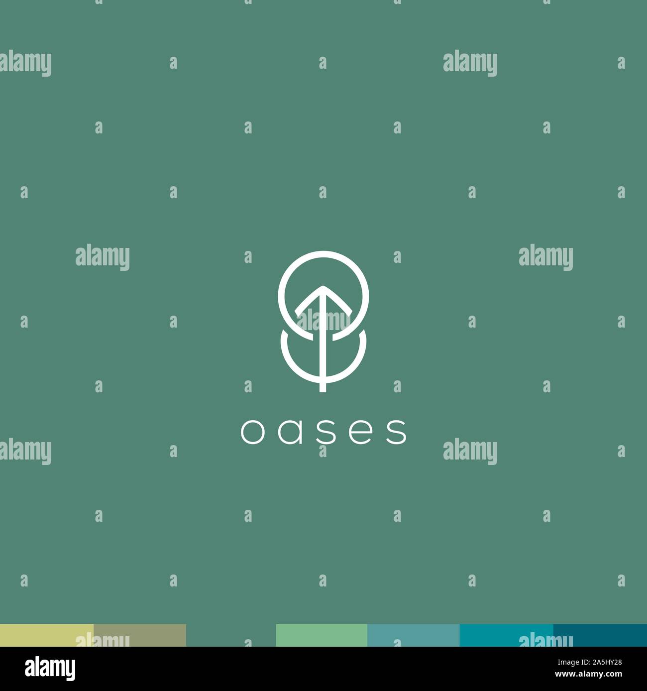 Baum Vektor Logo. Baum Symbol. Natur vektor Logo. Wald Emblem Stock Vektor