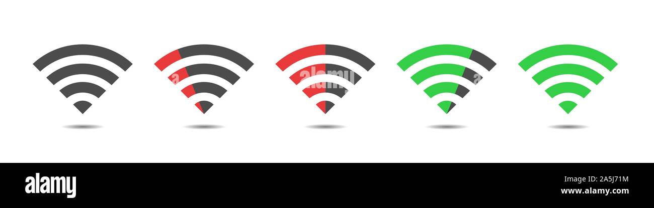 Wi fi Vector Icons Stock Vektor