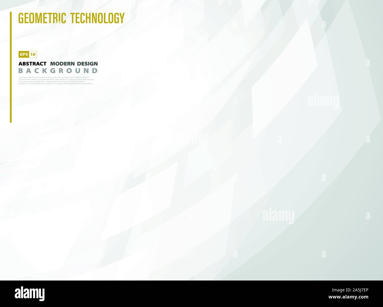 Abstrakte Technik Platz der Weißen gradient Template Design Hintergrund. Verwenden Sie für Poster, Artwork, Template Design. Illustration Vector EPS 10. Stock Vektor