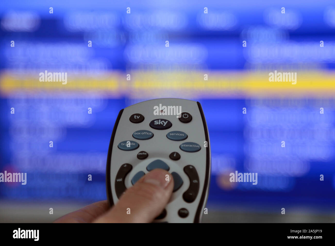 Sky News startet eine Brexit freie Nachrichten kanal Sky-TV Stockfoto