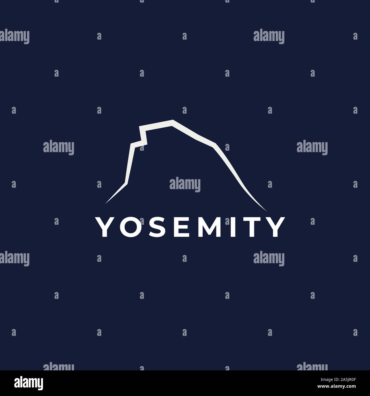 Yosemite Vektor logo Stock Vektor