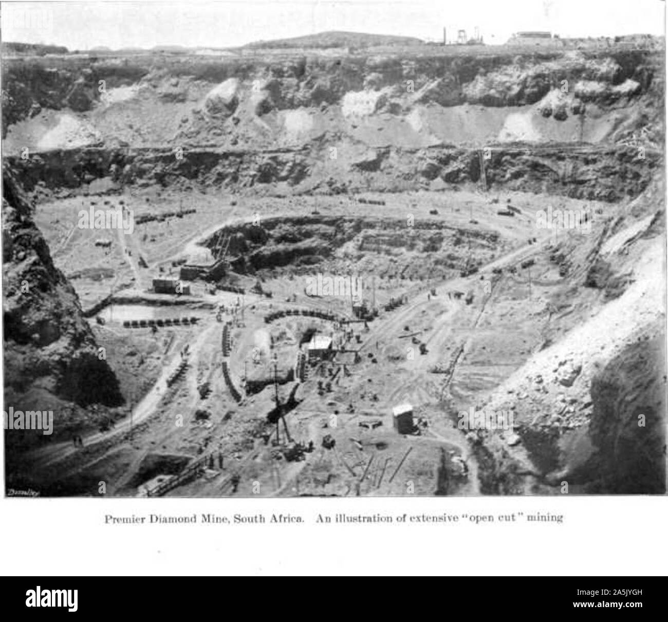 Premier Mine, Südafrika, die vor 1903 Stockfoto