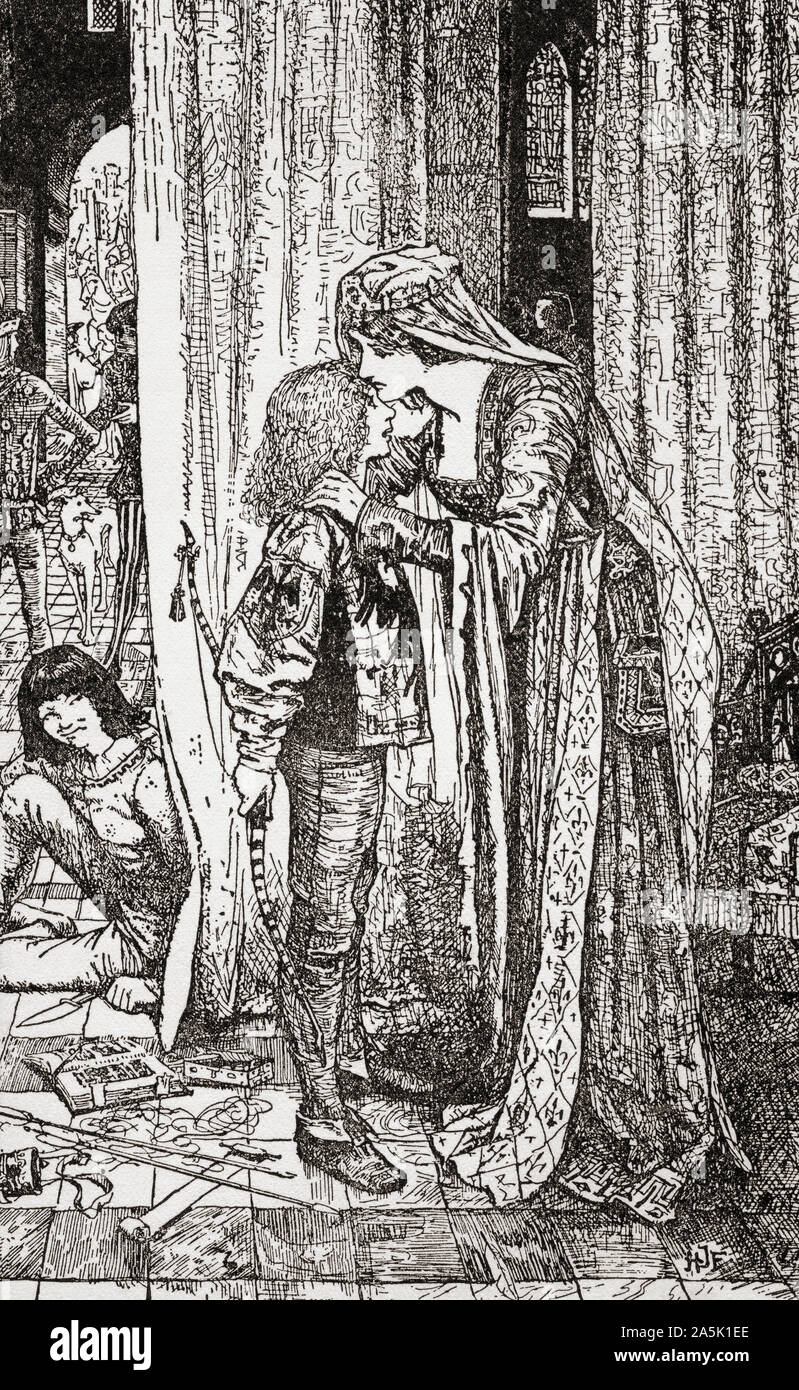 Blanche von Kastilien Küsse einer Ihrer Seite Jungs, Hermann II