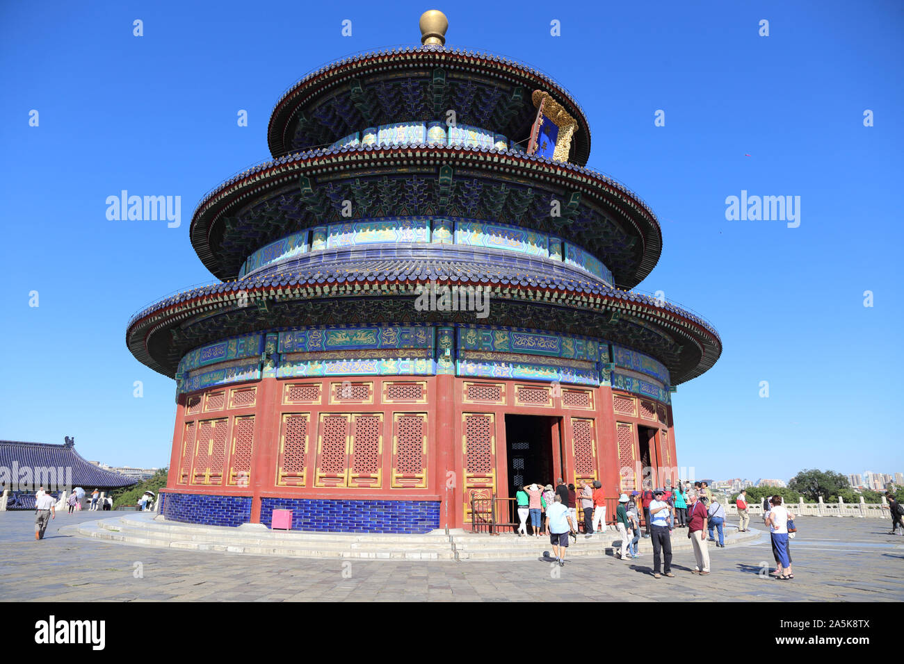 China Peking Beijing Tian Tan Qinian Dian Tempel des Himmels Stockfoto