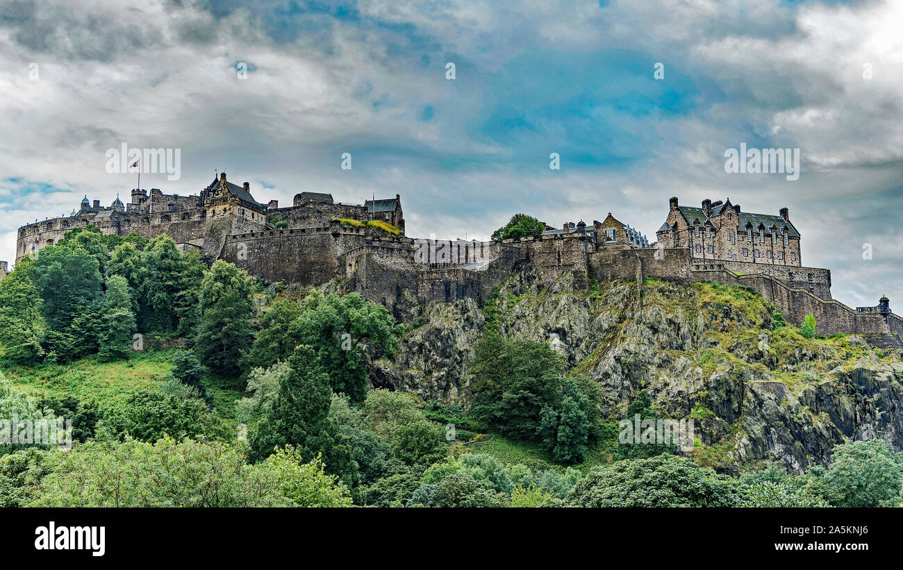 Edinburgh Castle, Castlehill, Edinburgh, Schottland Stockfoto