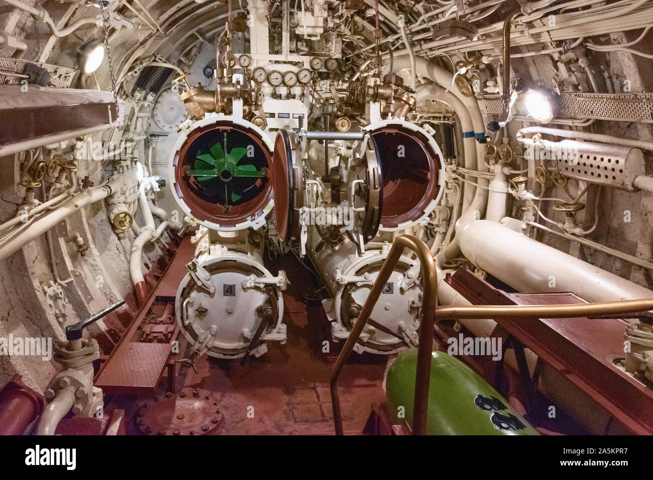 Innerhalb 1936 u-boot Lembit, Wasserflugzeug Hafen, Lennusadam, Tallinn, Estland Stockfoto