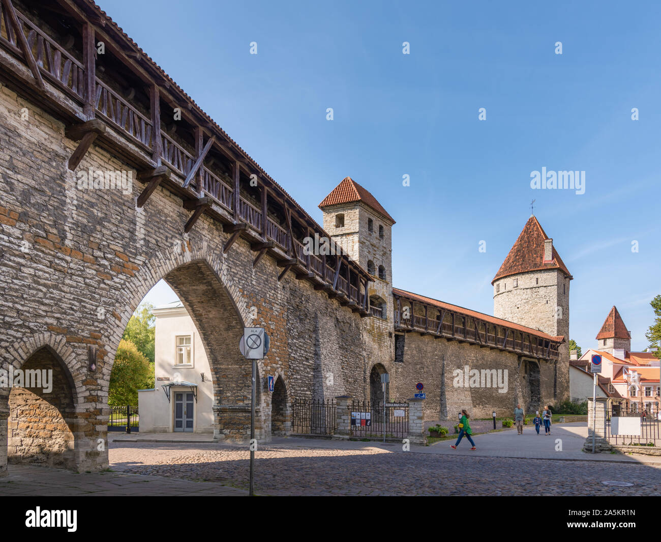 Nunna, Sauna und Kuldjala Türme, Tallinn, Estland Stockfoto