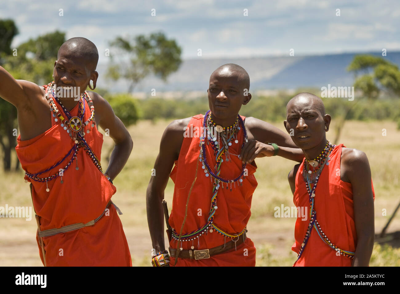 Masai Menschen, Kenia, Ostafrika Stockfoto