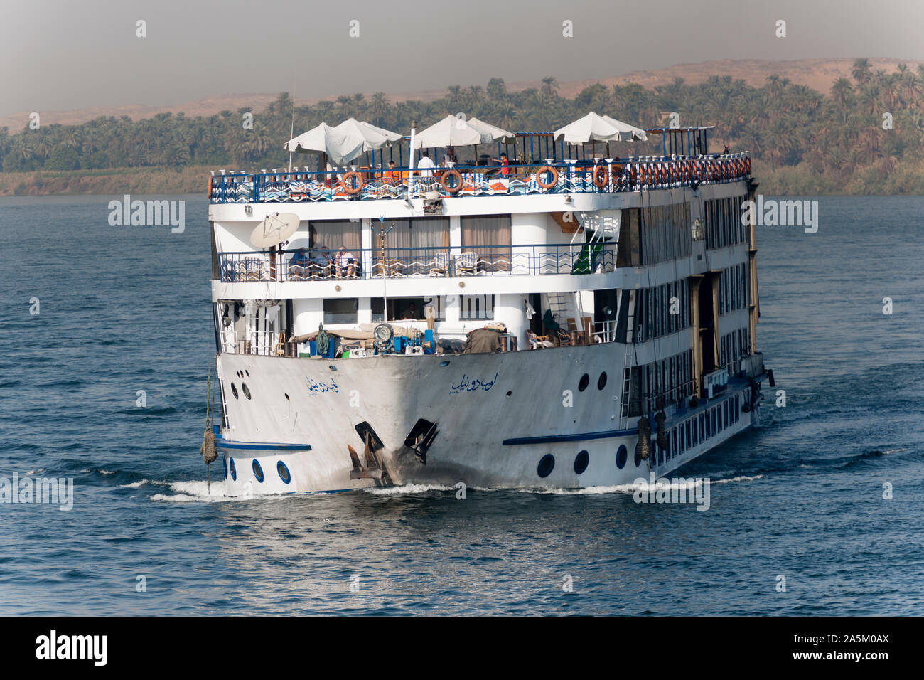 Nil Kreuzfahrtschiff, Nil, Ägypten, Afrika. Stockfoto