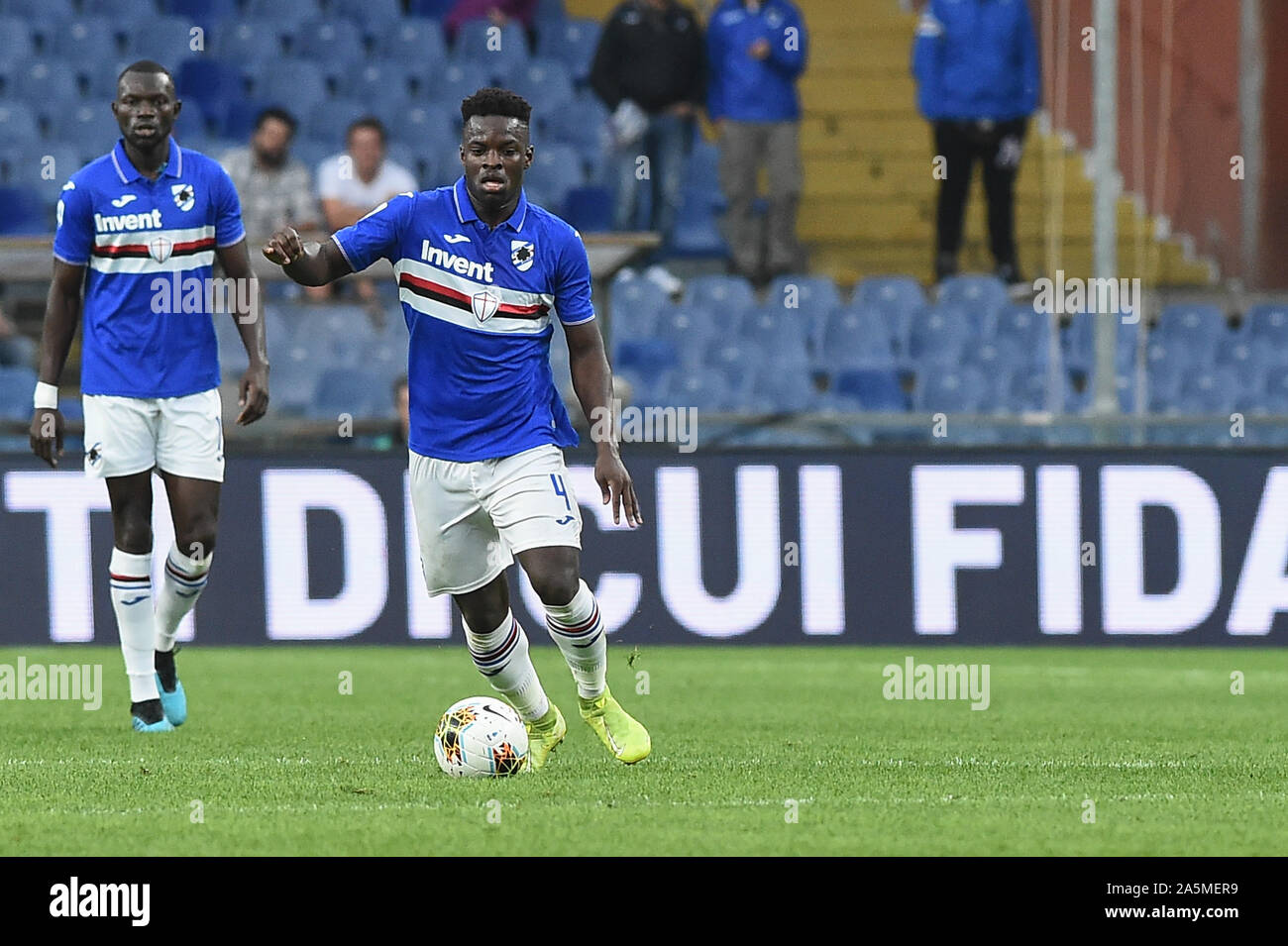 Ronaldo Vieira (sampdoria) bei Sampdoria vs AS Rom, Genua, Italien, 20 Okt 2019, Fußball Italienische Fußball Serie A Männer Meisterschaft Stockfoto