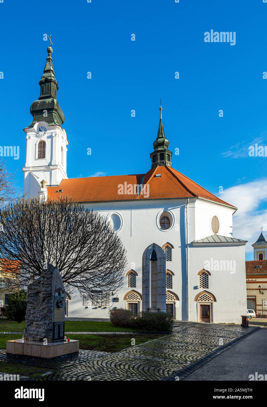 St. Rochus Kirche (ehemalige Ali Pasha Moschee) in Szigetvar Stadtzentrum, Ungarn Stockfoto