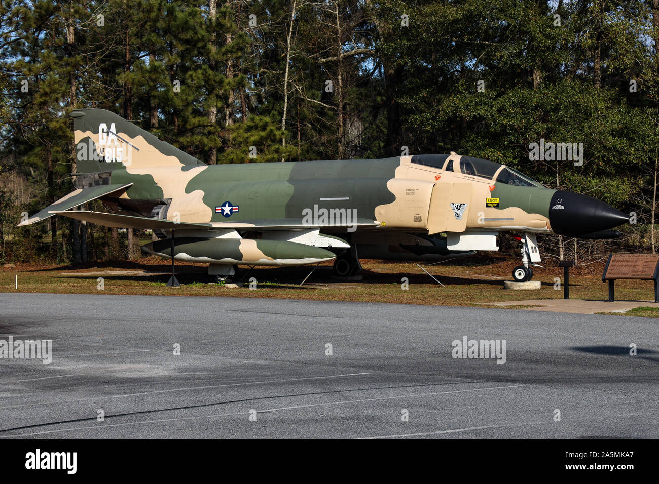 F-4 Phantom II auf dem nationalen Museum der Mighty Eighth Air Force Stockfoto