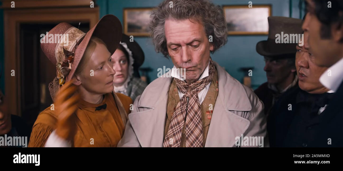 UK. Dev Patel, Tilda Swinton und Hugh Laurie in der © Fox Searchlight Bilder neuer Film: Die persönliche Geschichte des David Copperfield (2019) PLOT: Nach dem Roman von Charles Dickens. Ref: LMK 110 - J 5646-211019 von LMKMEDIA. Nur redaktionell. Sehenswürdigkeit Media ist nicht der Urheber dieser Film oder TV-Stills, stellt aber ein Service nur für anerkannte Medien. pictures@lmkmedia.com Stockfoto