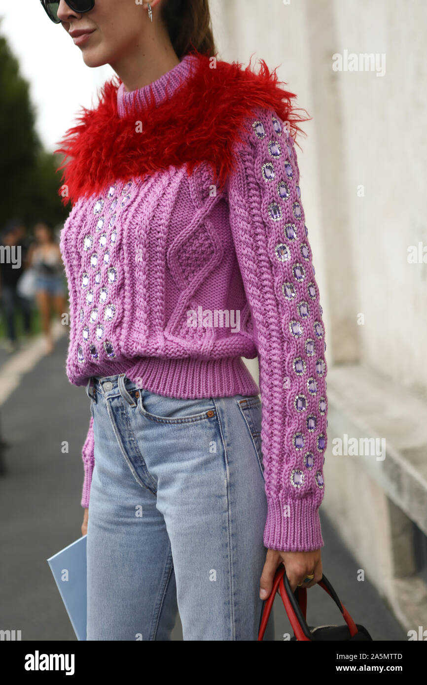 Estelle Chemouny Teilnahme an der Show in Mailand auf der Modewoche September 18,2019 Stockfoto