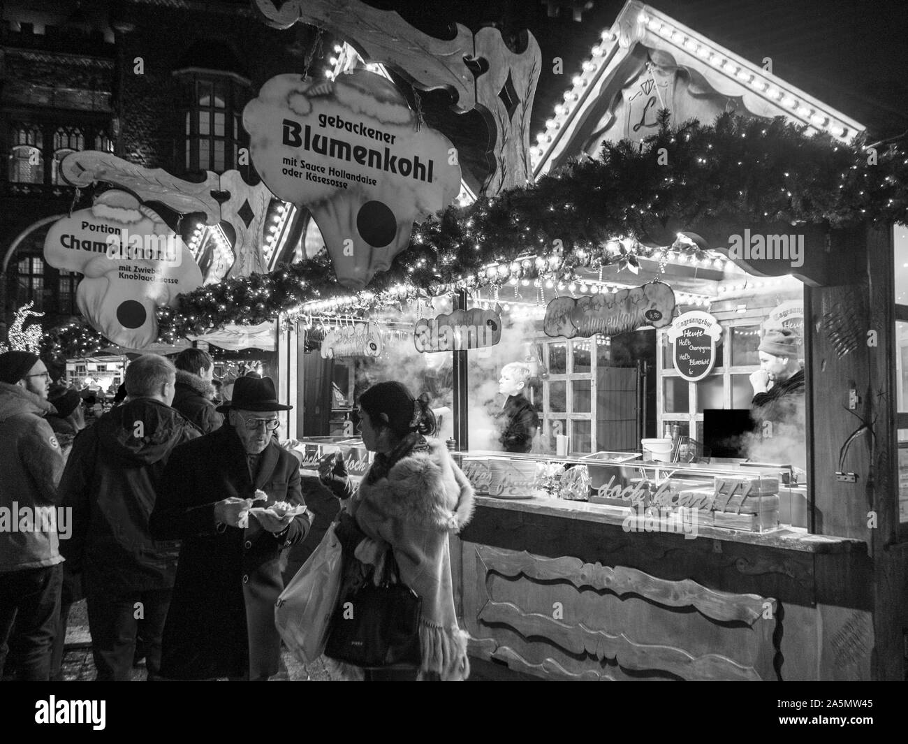 Weihnachtsmarkt, Aachen Stockfoto