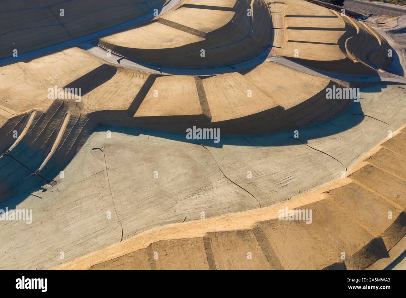 Newhall Ranch master geplante Gemeinschaft im Bau Antennen Stockfoto
