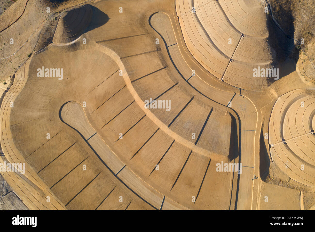Newhall Ranch master geplante Gemeinschaft im Bau Antennen Stockfoto