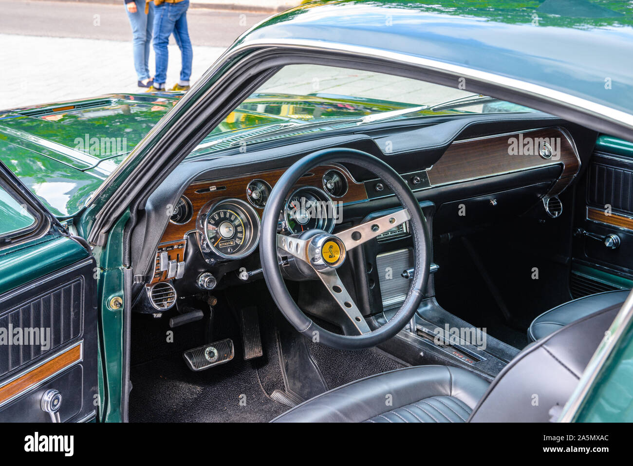 Interior Ford Mustang Oldtimer Stockfotos Interior Ford