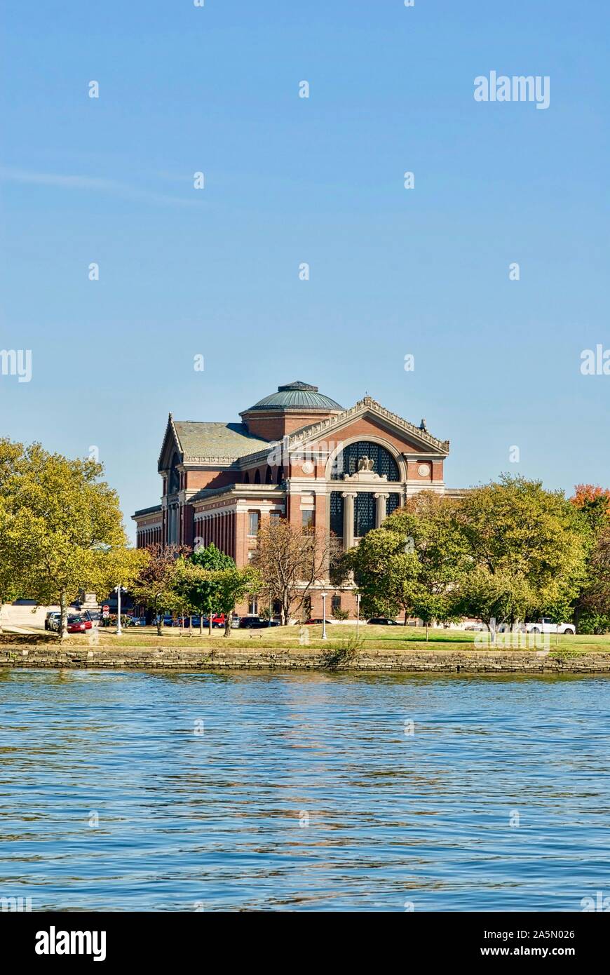 Washington, D.C. - Oktober 15, 2019: Das National War College in Fort McNair sitzt am Zusammenfluss von Washington Kanal und das Anacostia River. Stockfoto