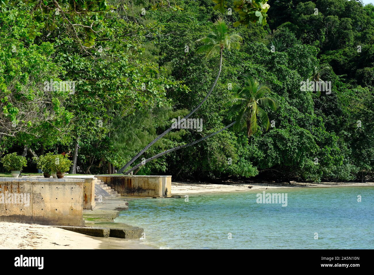 Wunderbare Strände - Indonesien Riau Inseln Batam Nongsa Village Beach Stockfoto