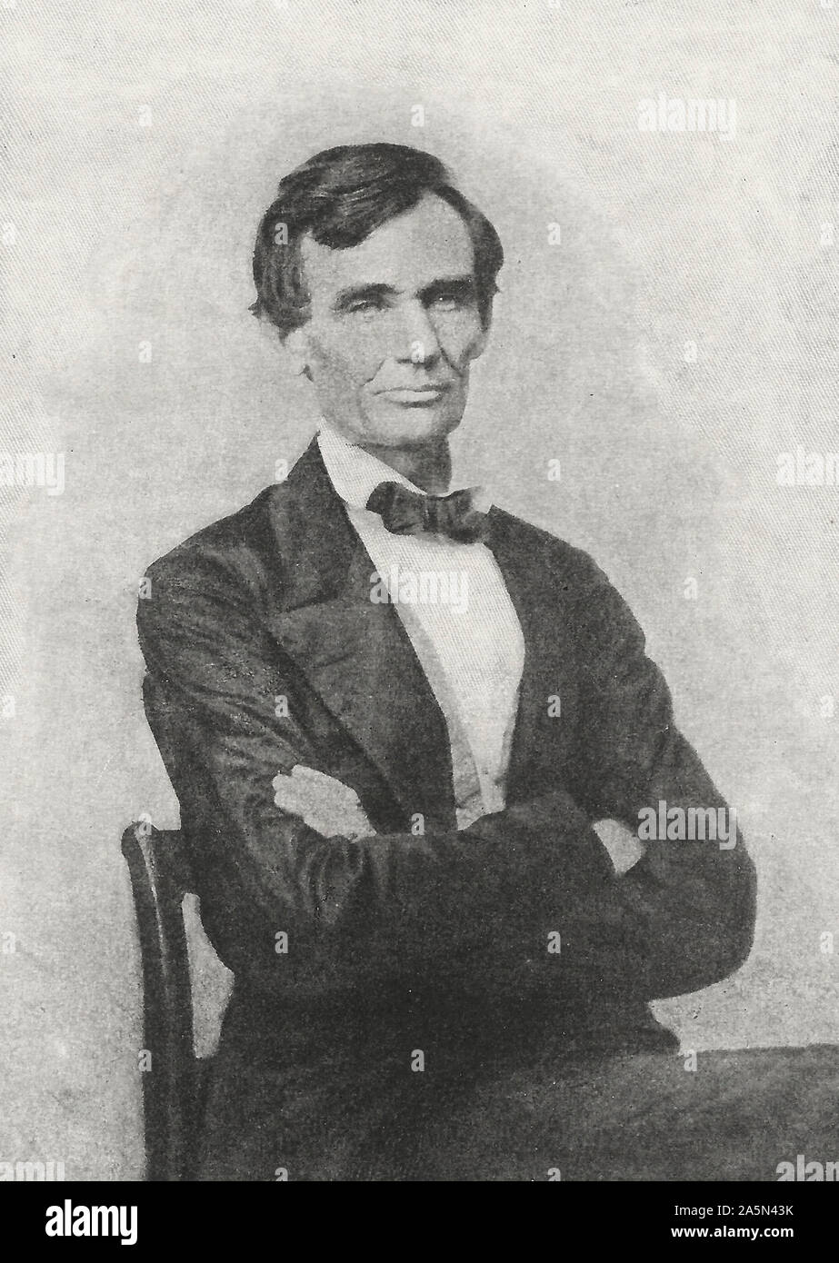 Präsident Abraham Lincoln im Jahr 1860 Stockfoto