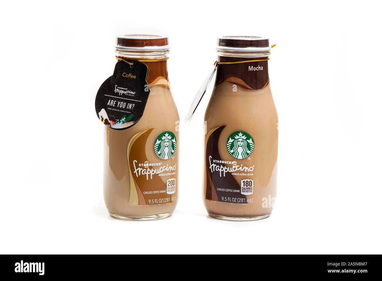 BANGKOK, THAILAND - 03. MÄRZ 2017: Flasche Starbucks Frappuccino trinken Kaffee 9,5 Unze. Stockfoto