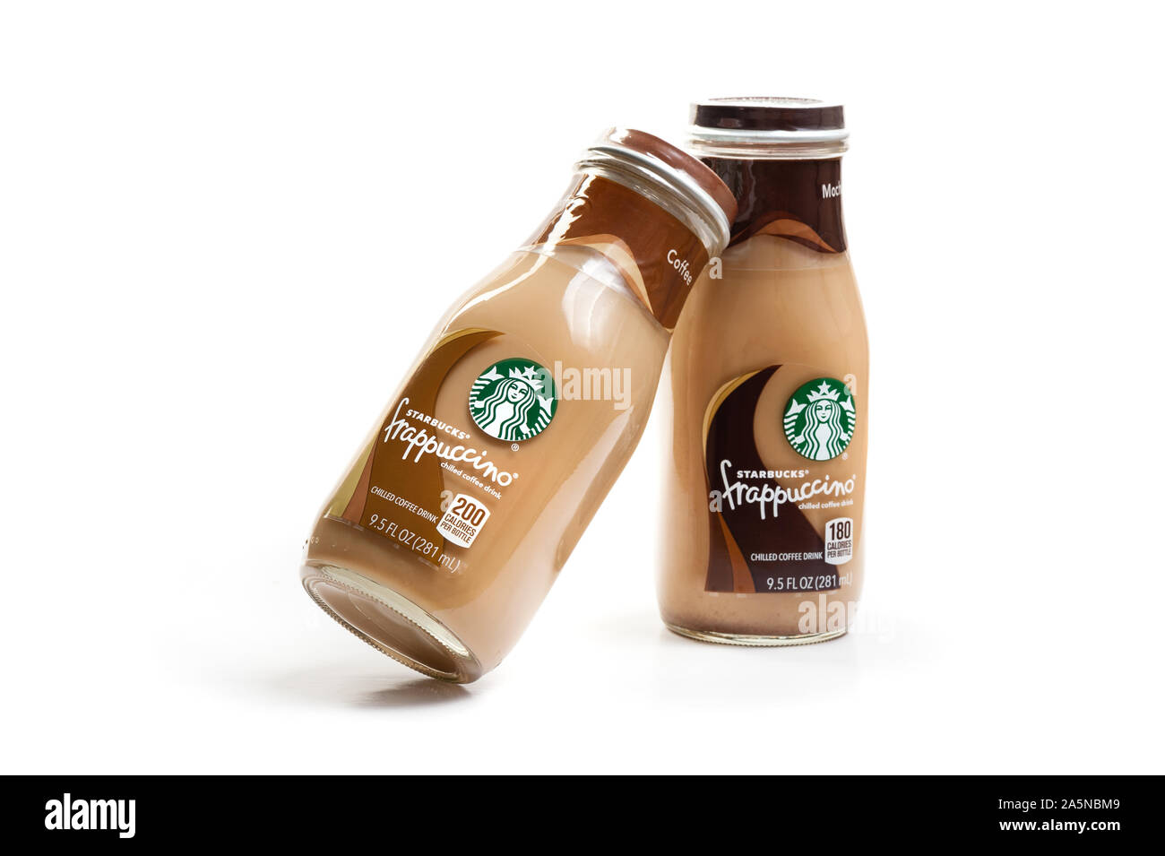 BANGKOK, THAILAND - 03. MÄRZ 2017: Flasche Starbucks Frappuccino trinken Kaffee 9,5 Unze. Stockfoto