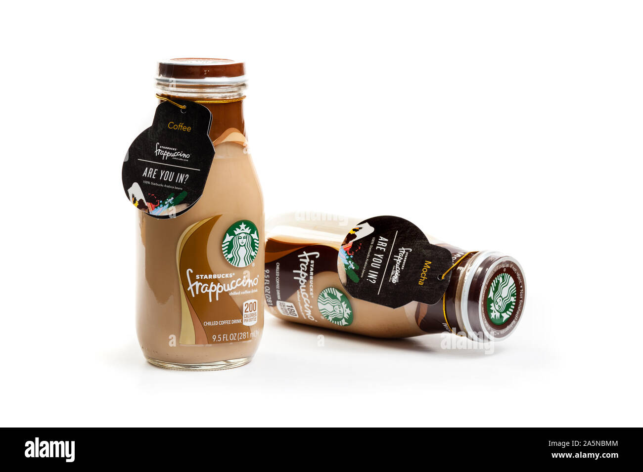 BANGKOK, THAILAND - 03. MÄRZ 2017: Flasche Starbucks Frappuccino trinken Kaffee 9,5 Unze. Stockfoto