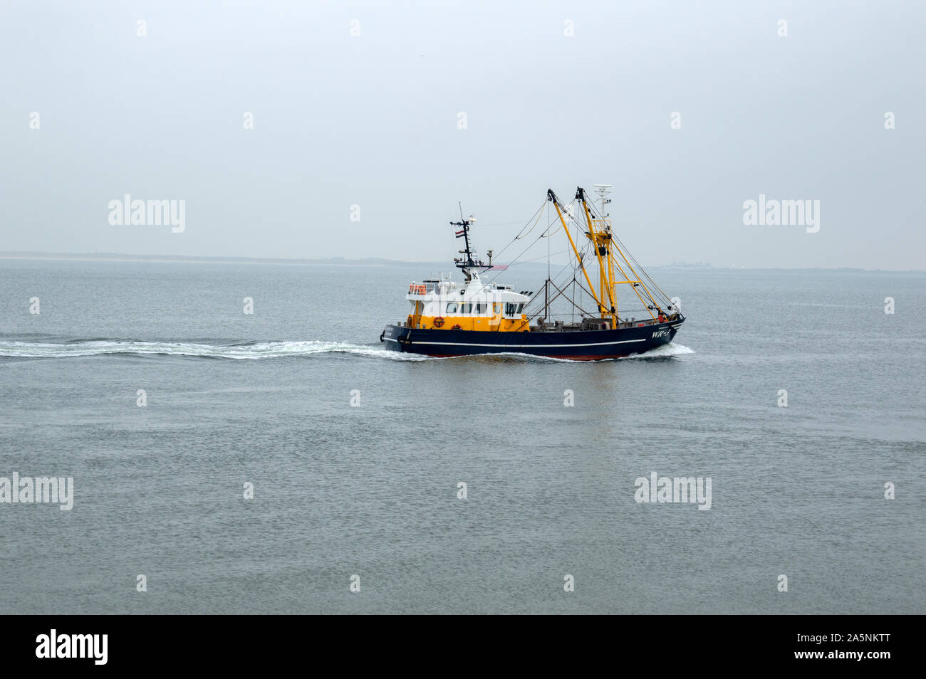 Angeln Boot in Den Helder in den Niederlanden 2019 Stockfoto